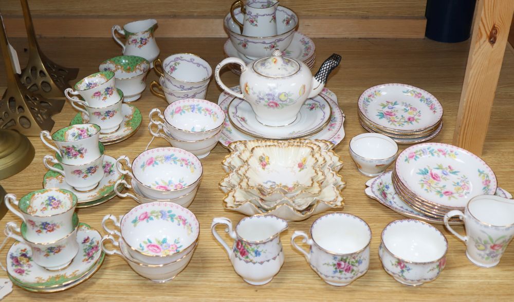 Sundry ceramics including a Paragon fourteen piece coffee set and a Grafton floral teaset